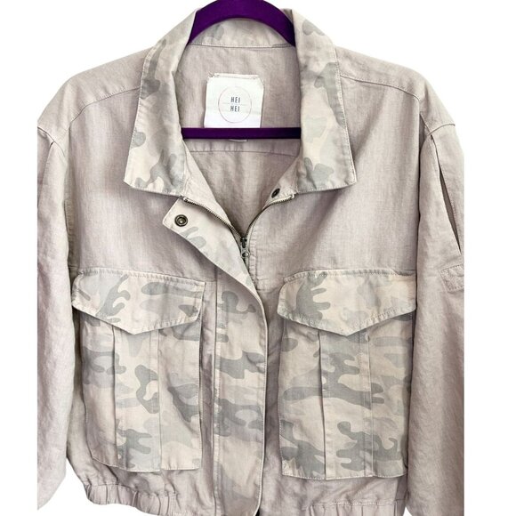 Women's Utility Jacket in Cream by Hei Hei - Anthropology - Picture 5 of 9